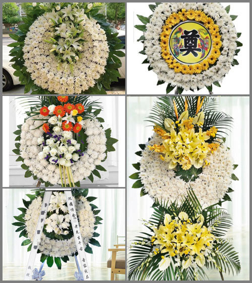 山东青岛黄岛区大村镇东白马河村花圈速递